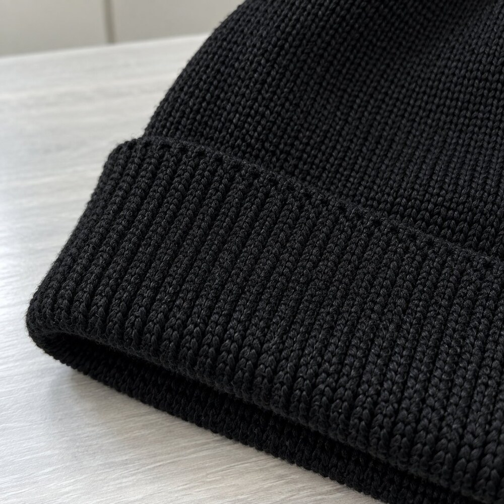 Balenciaga Black Logo Knit Beanie - Picture 6 of 6